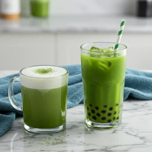 Homemade Matcha Milk Tea