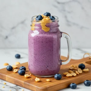Blueberry Peanut Butter Smoothie