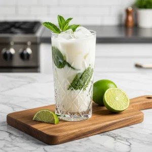 Creamy Coconut Mojito Mocktail