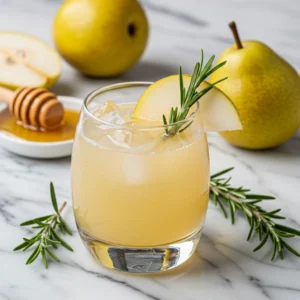 Rosemary Pear Mocktail
