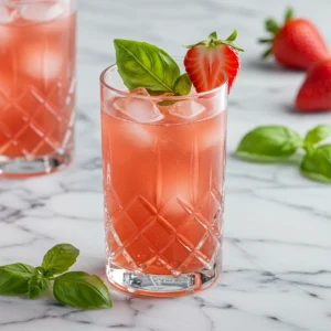 Strawberry Basil Mocktail