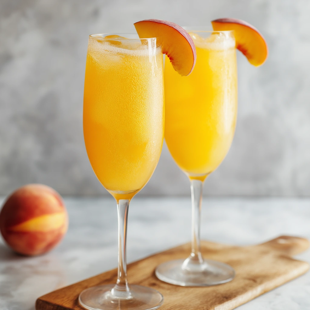 Peach Bellini Mocktail