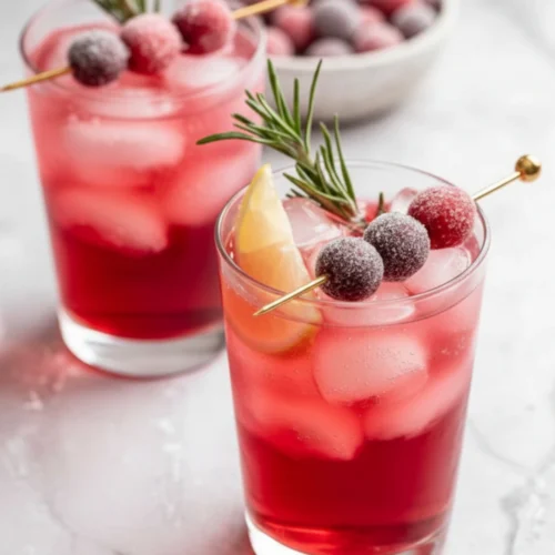 Sparkling Cranberry Mocktail