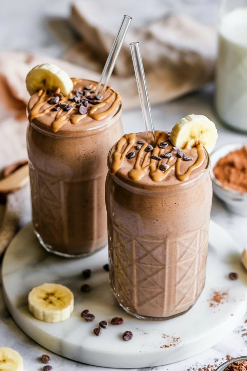 Creamy Chocolate Peanut Butter Smoothie