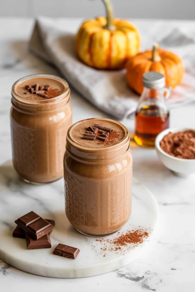 Chocolate pumpkin smoothie