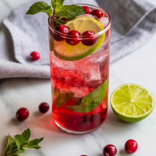 Cranberry Mojito Mocktail