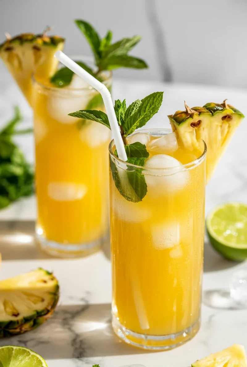 Pineapple Coconut Water Mocktail