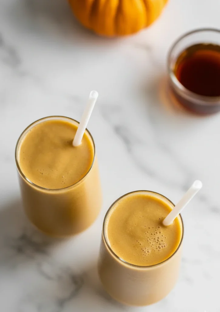 Pumpkin coffee smoothies