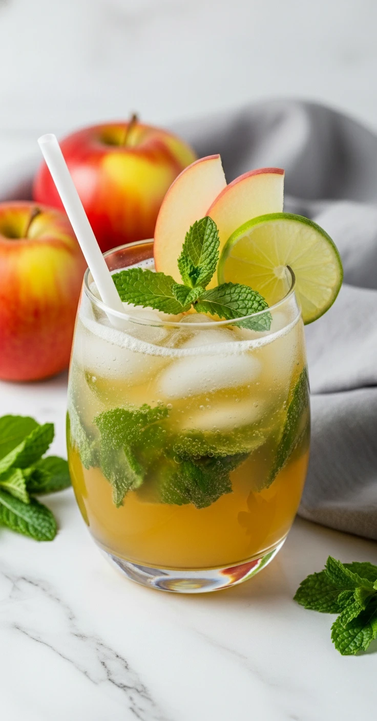 Apple Mojito Mocktail