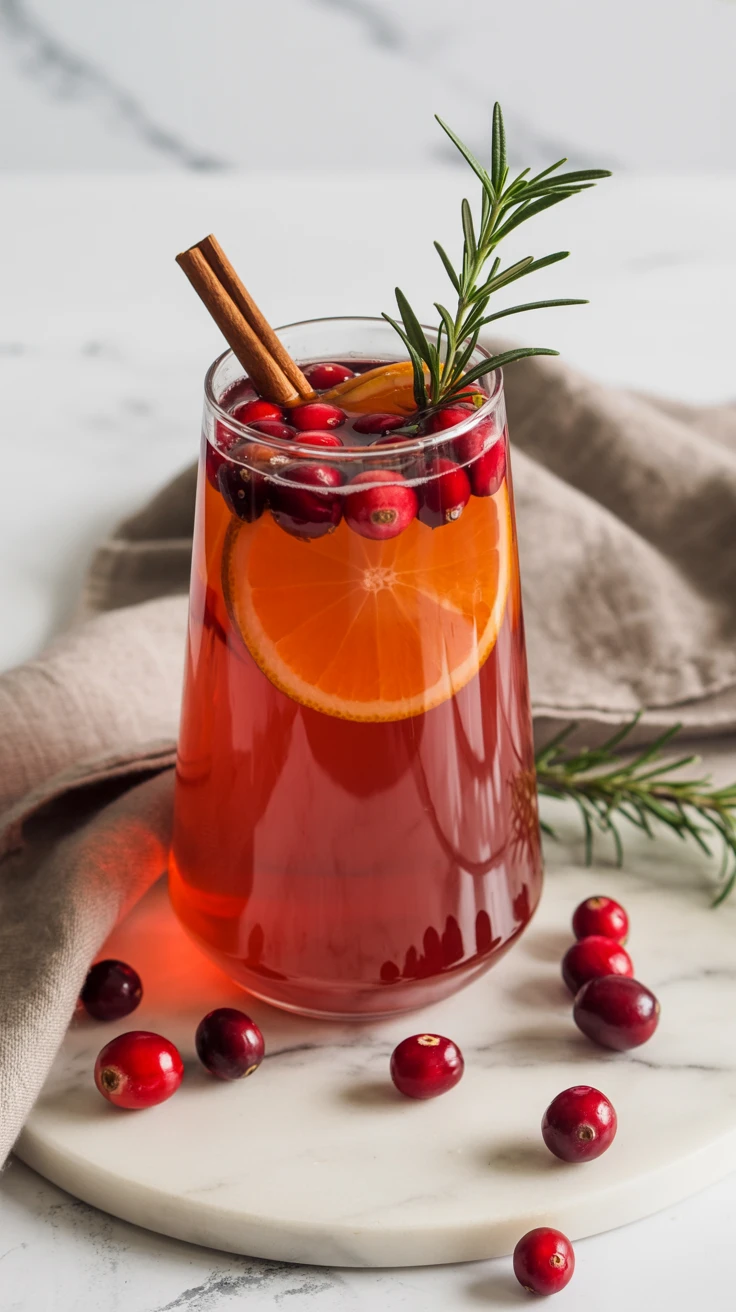 Cranberry Punch mocktail