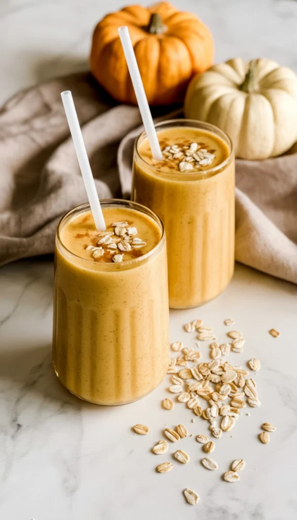 Pumpkin Oatmeal Smoothies